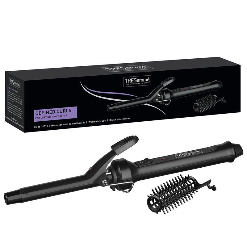 curling tongs with brush attachment